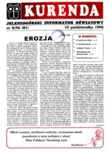 Kurenda : jeleniogórski informator oświatowy, 1996, nr 8 (81)