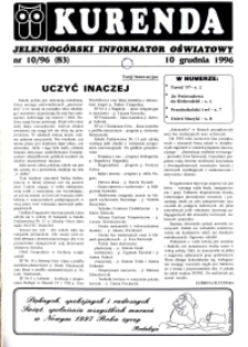Kurenda : jeleniogórski informator oświatowy, 1996, nr 10 (83)