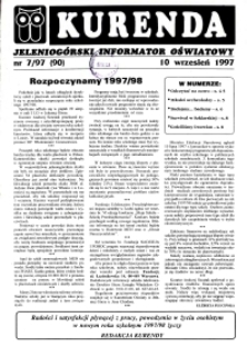 Kurenda : jeleniogórski informator oświatowy, 1997, nr 7 (90)