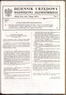 Dziennik Urzędowy Województwa Jeleniogórskiego, 1996, nr 5