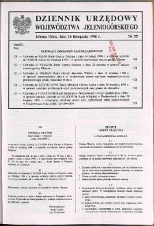Dziennik Urzędowy Województwa Jeleniogórskiego, 1996, nr 55