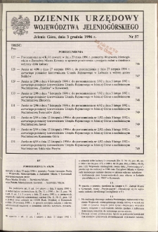 Dziennik Urzędowy Województwa Jeleniogórskiego, 1996, nr 57