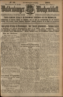 Waldenburger Wochenblatt, Jg. 62, 1916, nr 10
