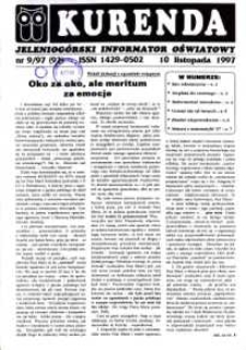 Kurenda : jeleniogórski informator oświatowy, 1997, nr 9 (92)