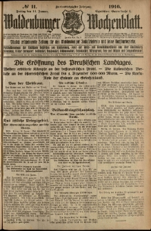 Waldenburger Wochenblatt, Jg. 62, 1916, nr 11