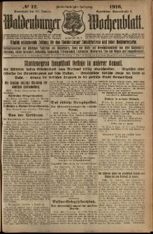 Waldenburger Wochenblatt, Jg. 62, 1916, nr 12