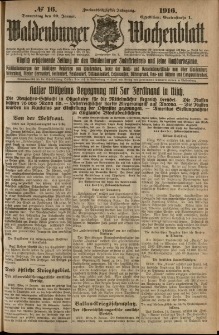 Waldenburger Wochenblatt, Jg. 62, 1916, nr 16