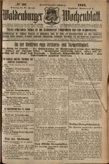 Waldenburger Wochenblatt, Jg. 62, 1916, nr 20