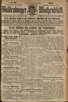 Waldenburger Wochenblatt, Jg. 62, 1916, nr 20