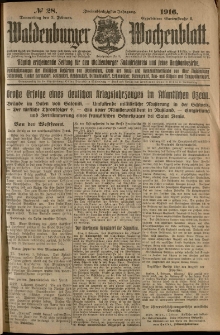 Waldenburger Wochenblatt, Jg. 62, 1916, nr 28