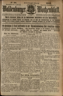 Waldenburger Wochenblatt, Jg. 62, 1916, nr 30
