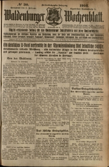 Waldenburger Wochenblatt, Jg. 62, 1916, nr 30