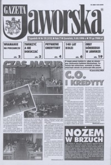 Gazeta Jaworska, 1996, nr 19
