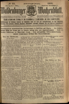Waldenburger Wochenblatt, Jg. 62, 1916, nr 55