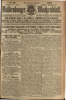 Waldenburger Wochenblatt, Jg. 62, 1916, nr 56