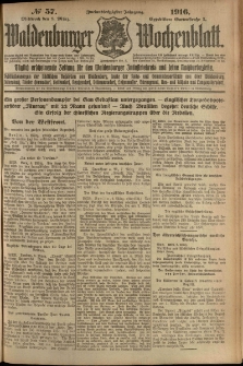 Waldenburger Wochenblatt, Jg. 62, 1916, nr 57