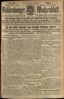 Waldenburger Wochenblatt, Jg. 62, 1916, nr 58