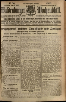 Waldenburger Wochenblatt, Jg. 62, 1916, nr 60