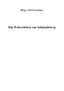 Ein Wahrzeichen von Schmiedeberg [Dokument elektroniczny]