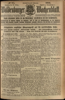 Waldenburger Wochenblatt, Jg. 62, 1916, nr 74