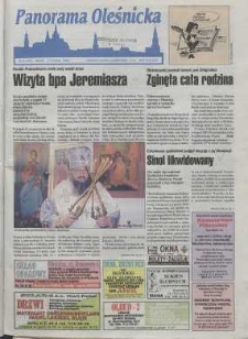 Panorama Oleśnicka: tygodnik Ziemi Oleśnickiej, 1998, nr 35
