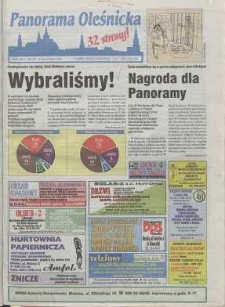 Panorama Oleśnicka: tygodnik Ziemi Oleśnickiej, 1998, nr 41