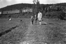 Piechowice : przy pociągu (fot. 1) [Dokument ikonograficzny]