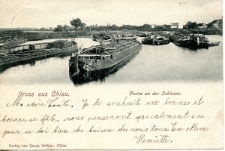 Grüss aus Ohlau. Partie an der Schleuse [Dokument ikonograficzny]