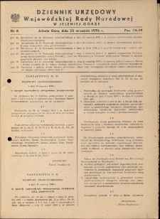 Dziennik Urzędowy Województwa Jeleniogórskiego, 1976, nr 8