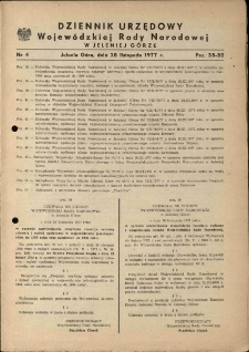 Dziennik Urzędowy Województwa Jeleniogórskiego, 1977, nr 4