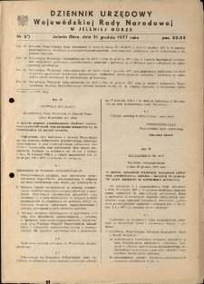 Dziennik Urzędowy Województwa Jeleniogórskiego, 1977, nr 6*