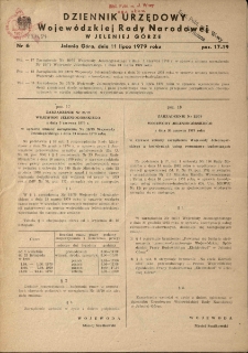 Dziennik Urzędowy Województwa Jeleniogórskiego, 1979, nr 6