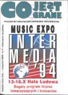 Co Jest Grane : wrocławski miesięcznik kulturalno-informacyjny, 1994, nr 7