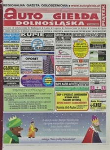 Auto Giełda Dolnośląska : regionalna gazeta ogłoszeniowa, 2006, nr 148 (1537) [22.12]
