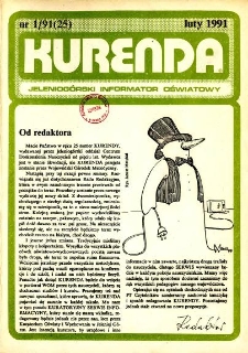 Kurenda : jeleniogórski informator oświatowy, 1991, nr 1 (25)