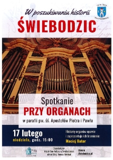 Spotkanie przy organach - plakat [Dokument życia społecznego]