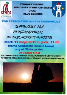 VII ogólnopolski marsz nordic walking - plakat [Dokument życia społecznego]