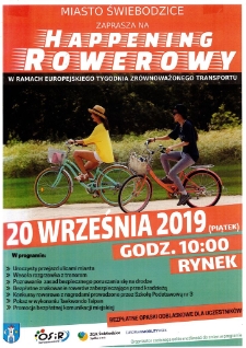 Happening rowerowy - plakat [Dokument życia społecznego]