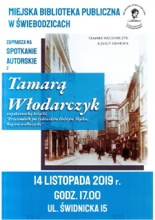 Spotkanie autorskie - plakat [Dokument życia społecznego]