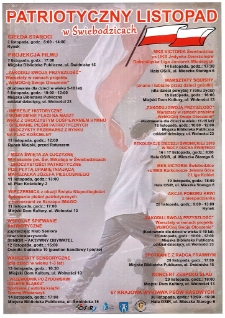 Patriotyczny listopad - plakat [Dokument życia społecznego]
