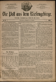 Die Post aus dem Riesengebirge, 1881, nr 17
