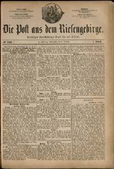 Die Post aus dem Riesengebirge, 1881, nr 156