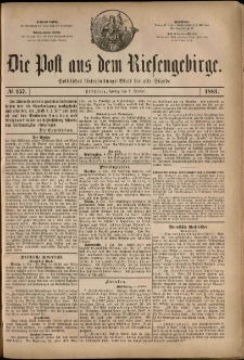 Die Post aus dem Riesengebirge, 1881, nr 157