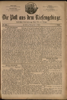 Die Post aus dem Riesengebirge, 1881, nr 165