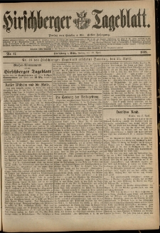 Hirschberger Tageblatt, 1889, nr 17