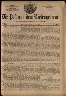 Die Post aus dem Riesengebirge, 1881, nr 199