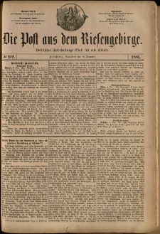 Die Post aus dem Riesengebirge, 1881, nr 212