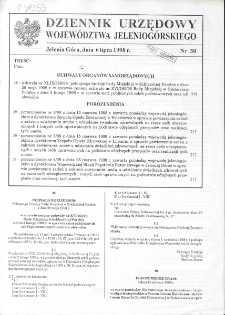Dziennik Urzędowy Województwa Jeleniogórskiego, 1998, nr 30