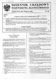 Dziennik Urzędowy Województwa Jeleniogórskiego, 1998, nr 36