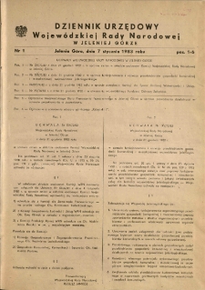 Dziennik Urzędowy Województwa Jeleniogórskiego, 1983, nr 1